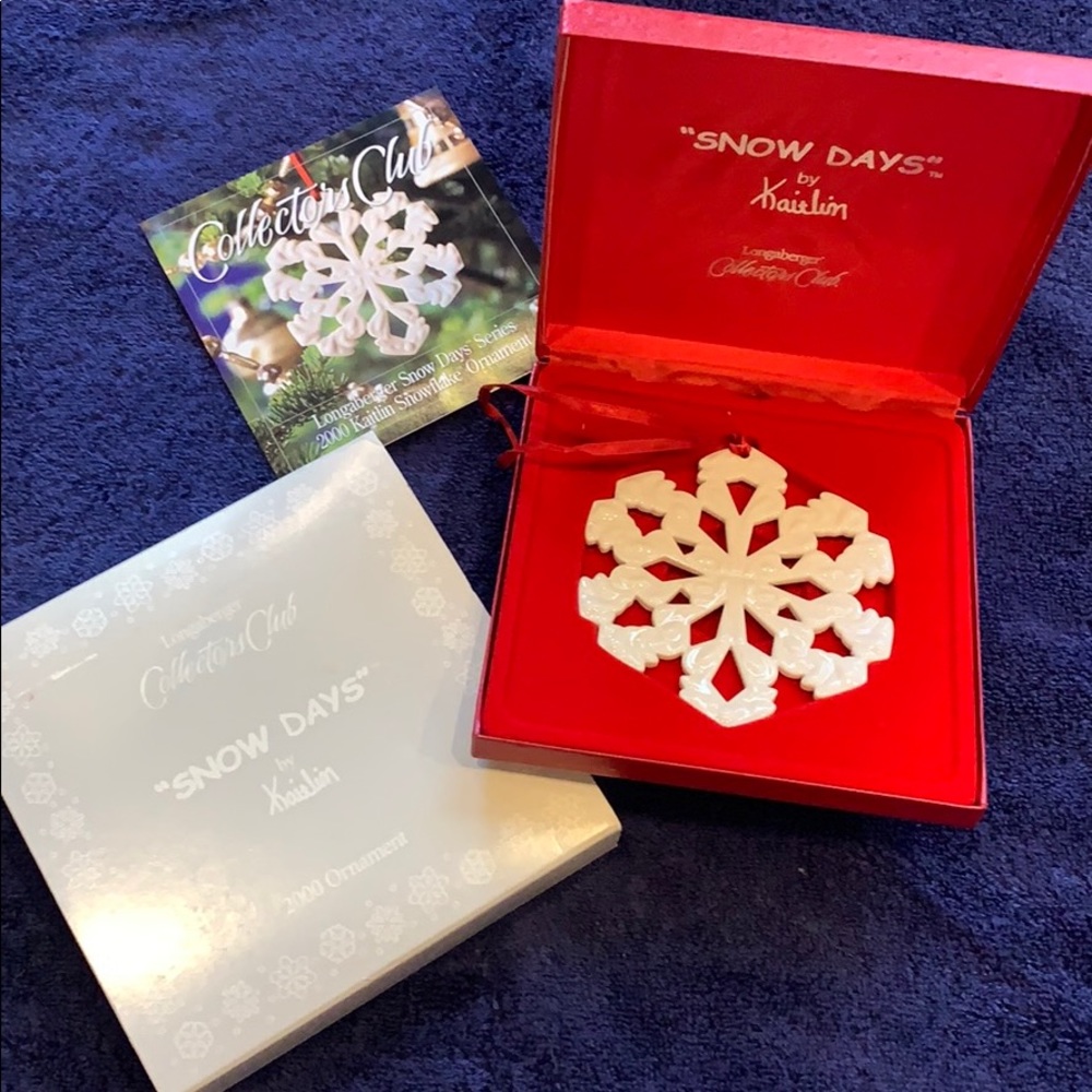 Longaberger 2000 Kaitlin Snowflake ornament
